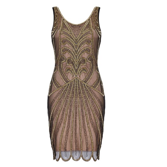 Gatsby Lady London Francessa Flapper Beaded Dress - Picture 4 of 11